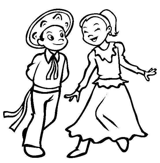 Free Latin Dancing Coloring Pages